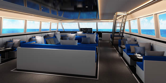 Liveabord dive boat 23 M design (interior)