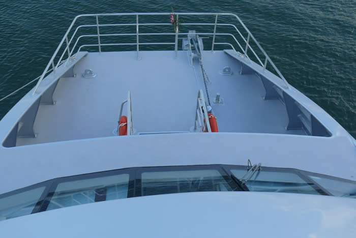 17 Metre Catamaran Design Blu Anda fore deck
