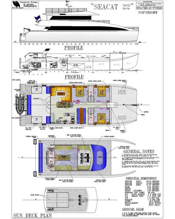 Sea Cat 74 GA Plan