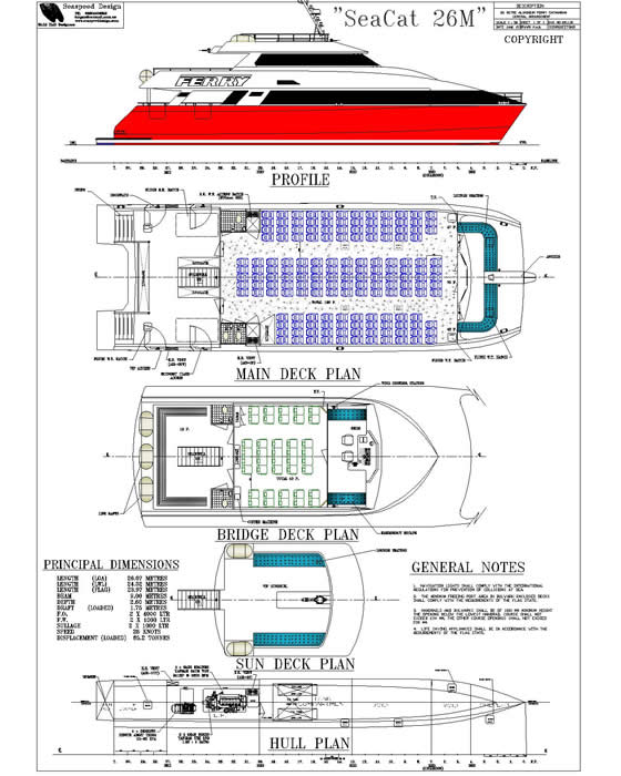 26M 200 passenger ferry design