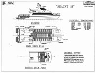 GA Plan od 18m Crew Boat Catamaran