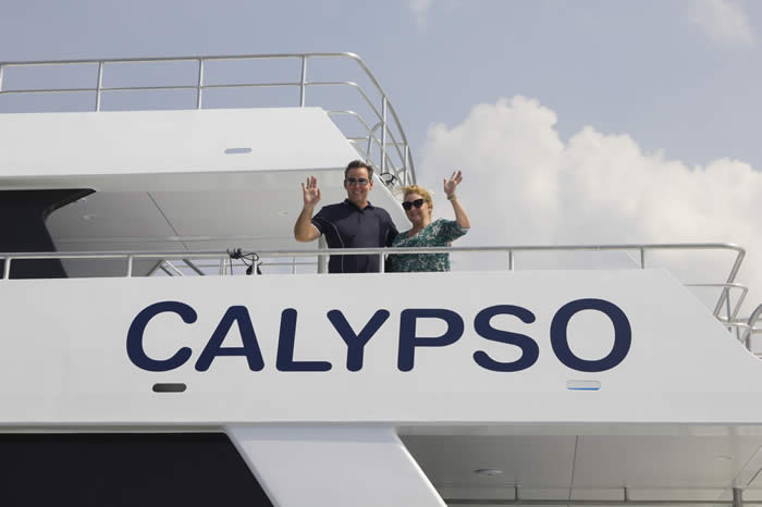 Paul Birgan and Vicki Birgan on Calypso